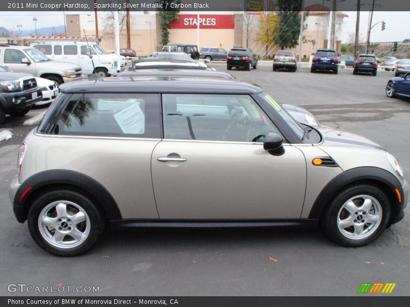 Sparkling Silver Metallic / Carbon Black 2011 Mini Cooper Hardtop