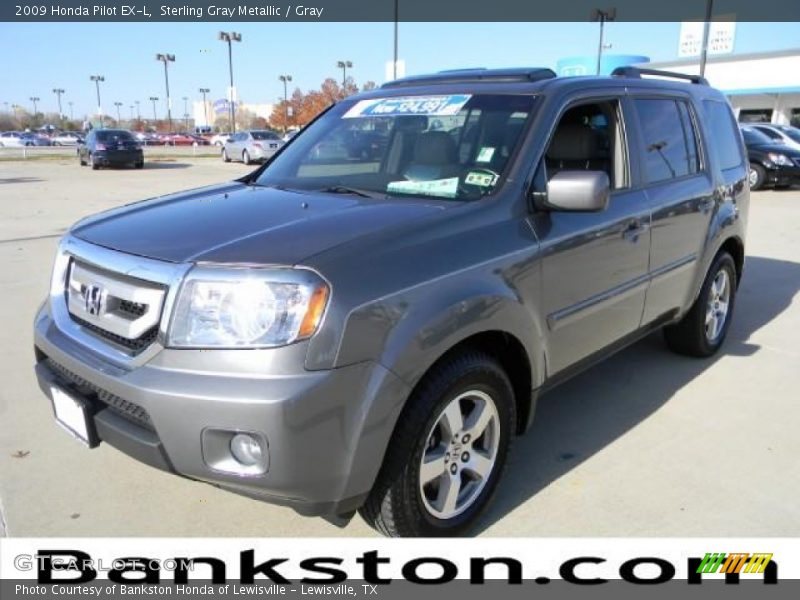 Sterling Gray Metallic / Gray 2009 Honda Pilot EX-L