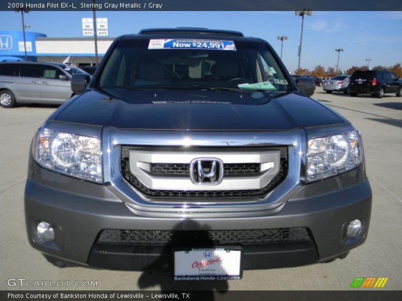 Sterling Gray Metallic / Gray 2009 Honda Pilot EX-L