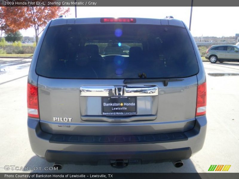 Sterling Gray Metallic / Gray 2009 Honda Pilot EX-L