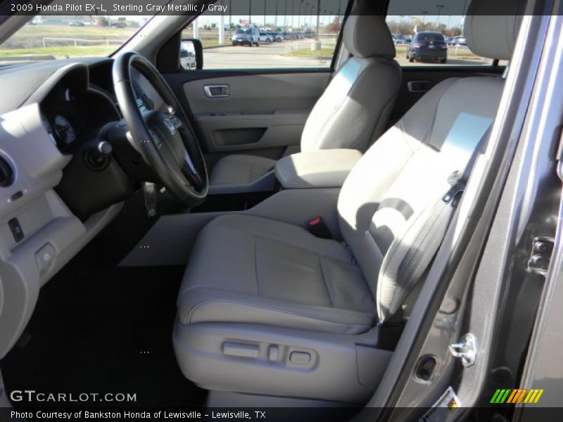 Sterling Gray Metallic / Gray 2009 Honda Pilot EX-L