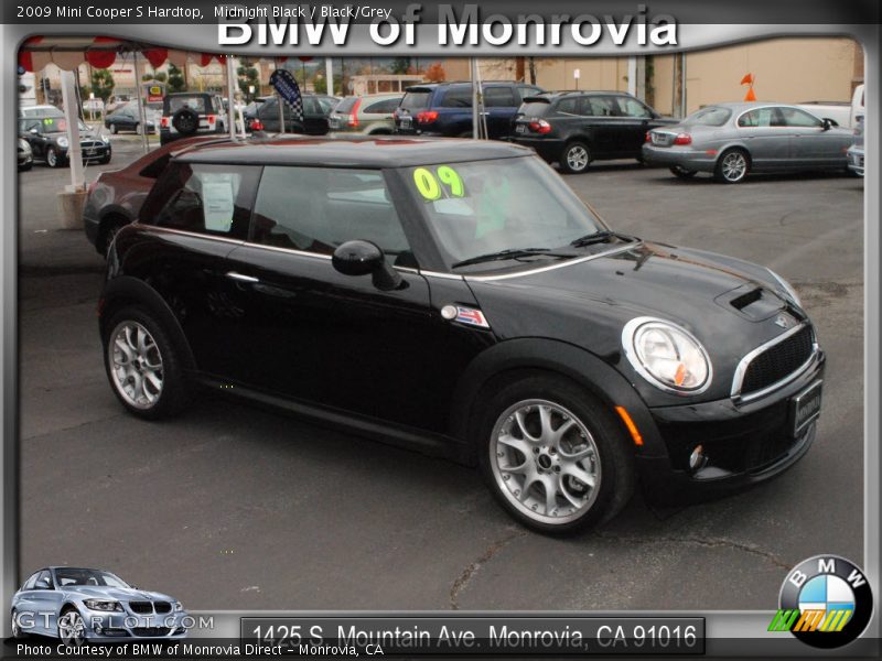 Midnight Black / Black/Grey 2009 Mini Cooper S Hardtop