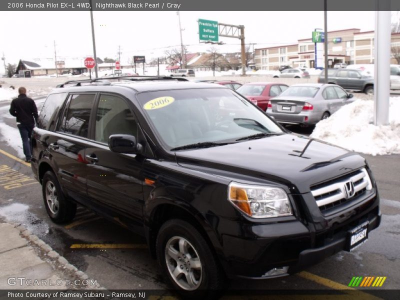 Nighthawk Black Pearl / Gray 2006 Honda Pilot EX-L 4WD