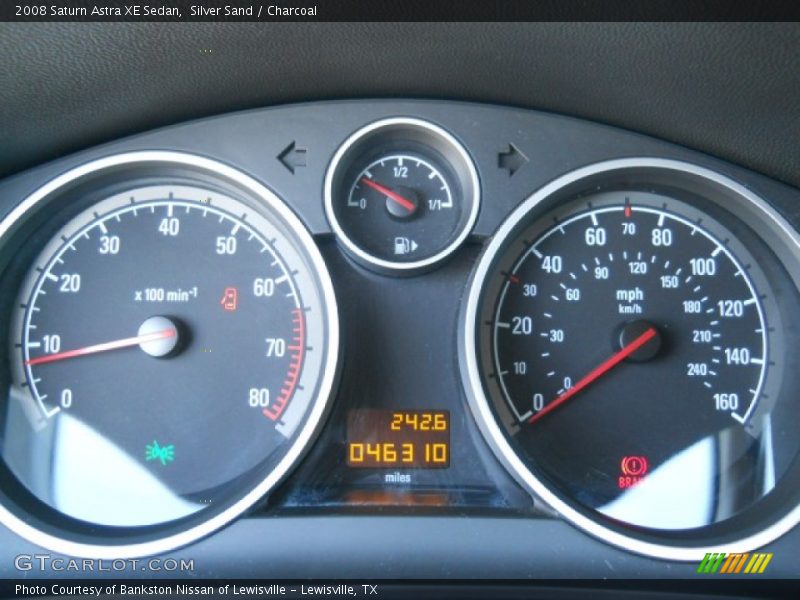 Silver Sand / Charcoal 2008 Saturn Astra XE Sedan