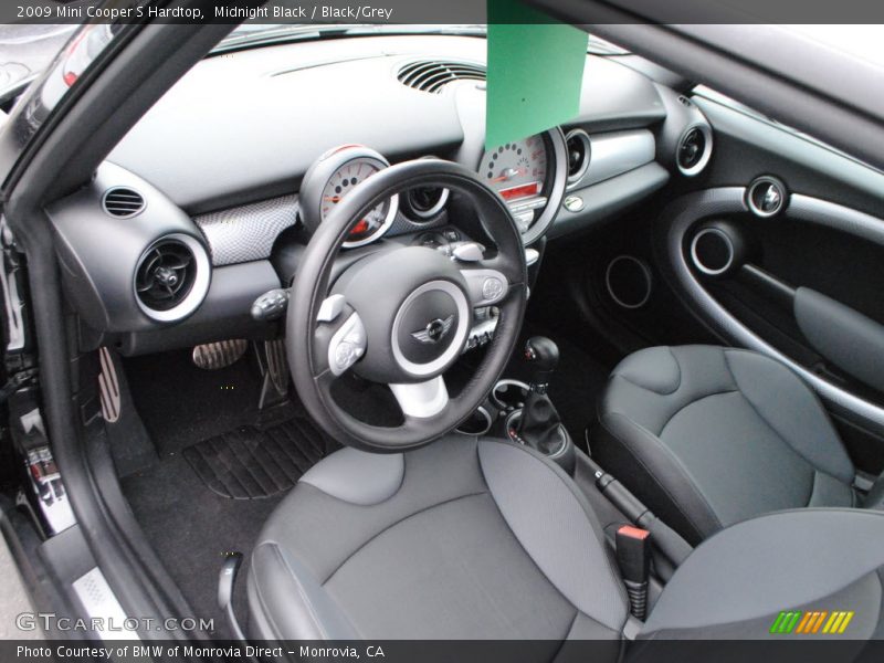 Midnight Black / Black/Grey 2009 Mini Cooper S Hardtop