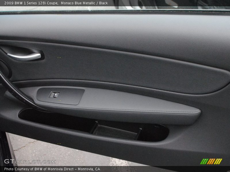 Monaco Blue Metallic / Black 2009 BMW 1 Series 128i Coupe
