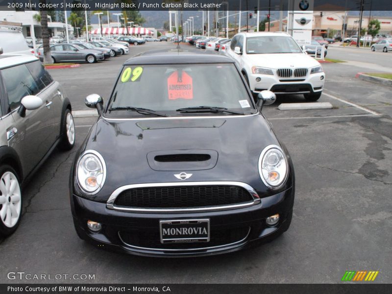 Midnight Black / Punch Carbon Black Leather 2009 Mini Cooper S Hardtop