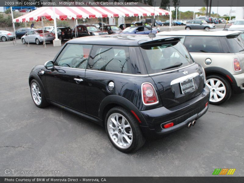 Midnight Black / Punch Carbon Black Leather 2009 Mini Cooper S Hardtop