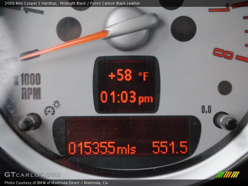 Midnight Black / Punch Carbon Black Leather 2009 Mini Cooper S Hardtop