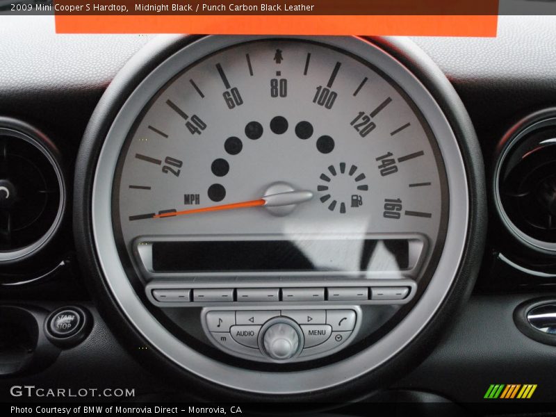 Midnight Black / Punch Carbon Black Leather 2009 Mini Cooper S Hardtop