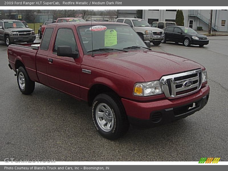 Redfire Metallic / Medium Dark Flint 2009 Ford Ranger XLT SuperCab