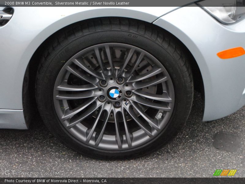Silverstone Metallic / Silver Novillo Leather 2008 BMW M3 Convertible
