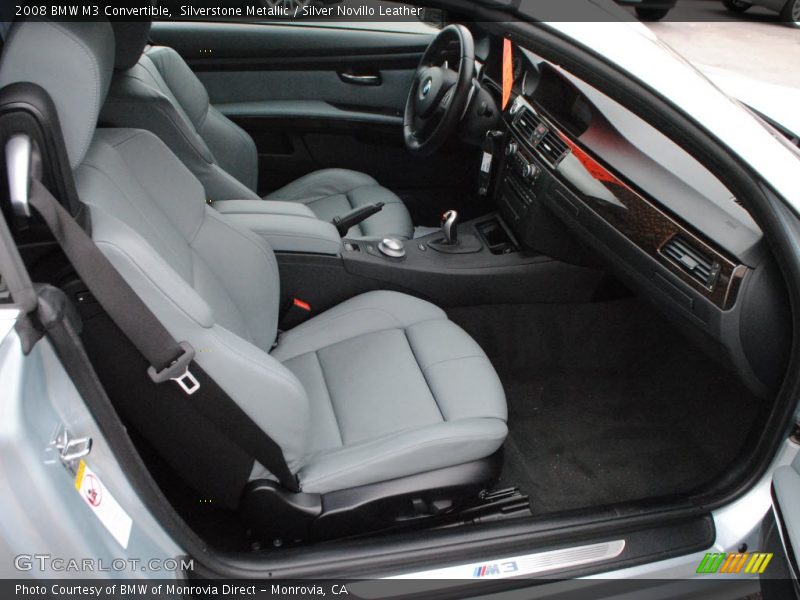 Silverstone Metallic / Silver Novillo Leather 2008 BMW M3 Convertible