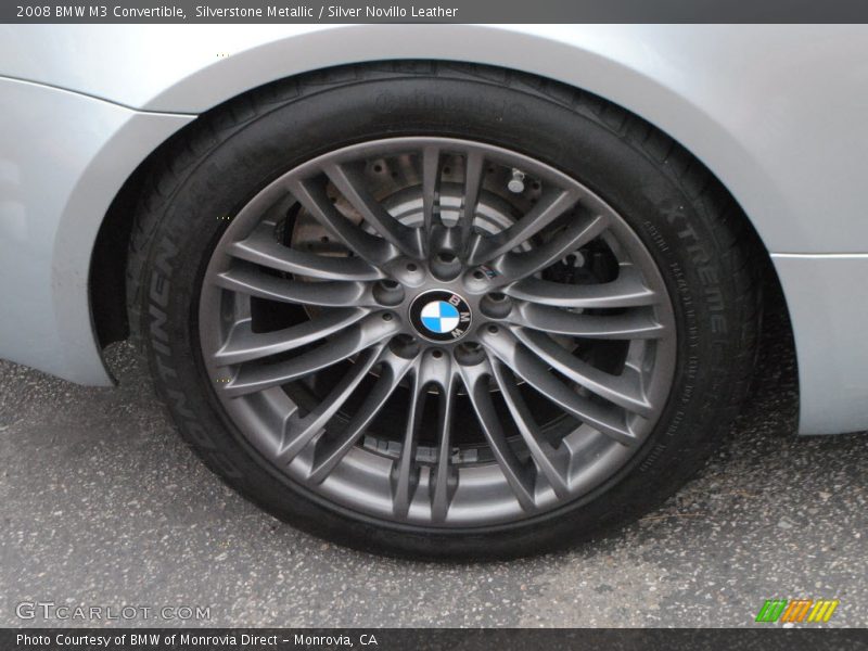 Silverstone Metallic / Silver Novillo Leather 2008 BMW M3 Convertible