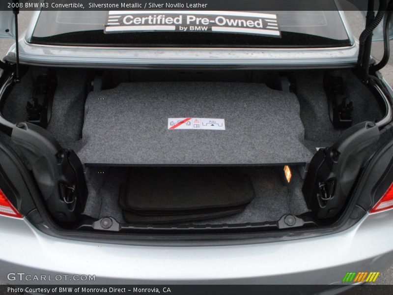 Silverstone Metallic / Silver Novillo Leather 2008 BMW M3 Convertible