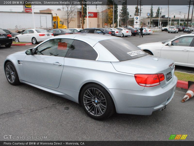 Silverstone Metallic / Silver Novillo Leather 2008 BMW M3 Convertible