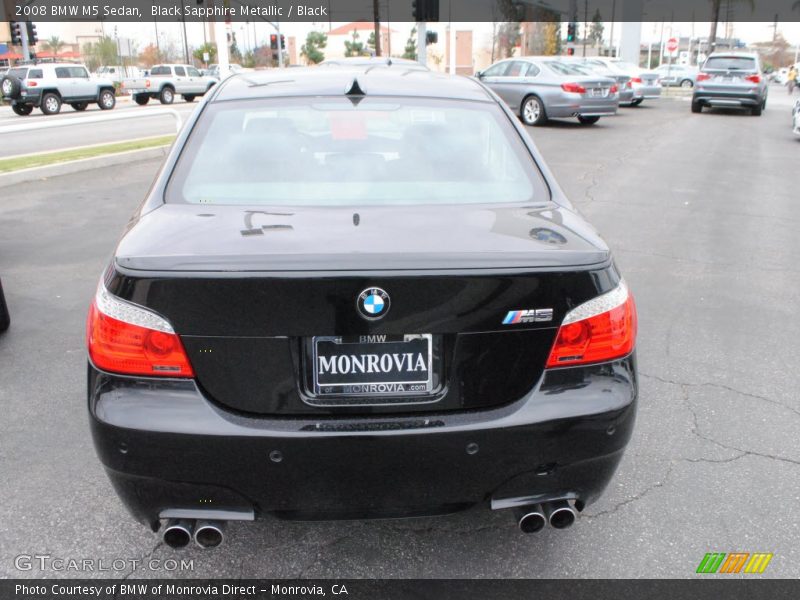 Black Sapphire Metallic / Black 2008 BMW M5 Sedan