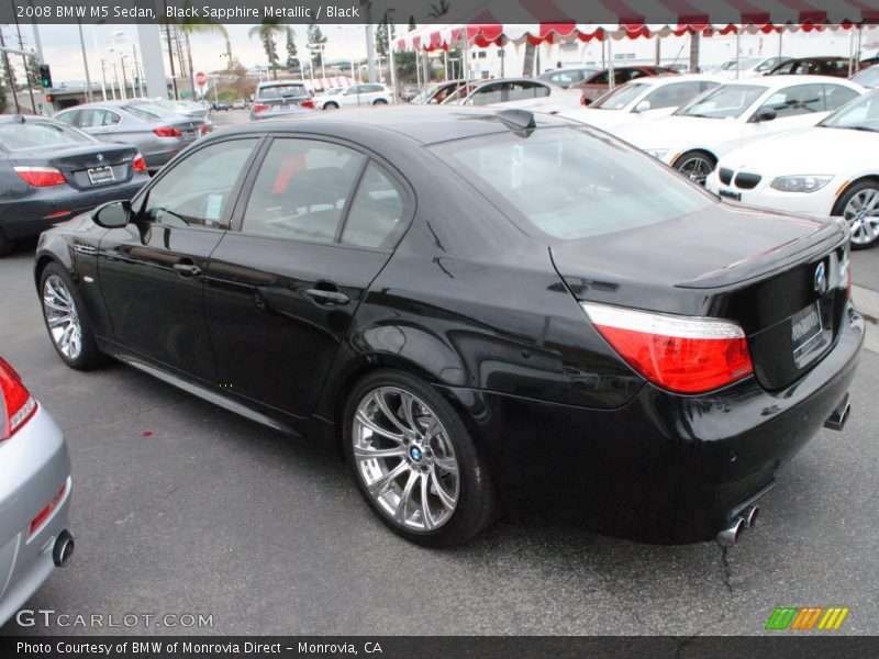 Black Sapphire Metallic / Black 2008 BMW M5 Sedan