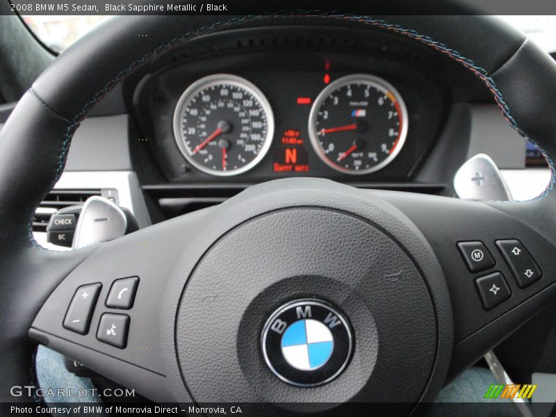 Black Sapphire Metallic / Black 2008 BMW M5 Sedan