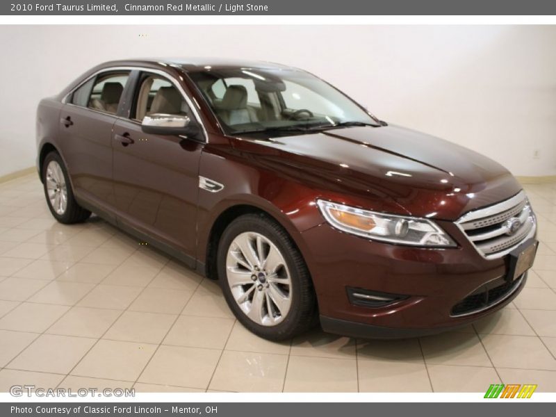 Cinnamon Red Metallic / Light Stone 2010 Ford Taurus Limited