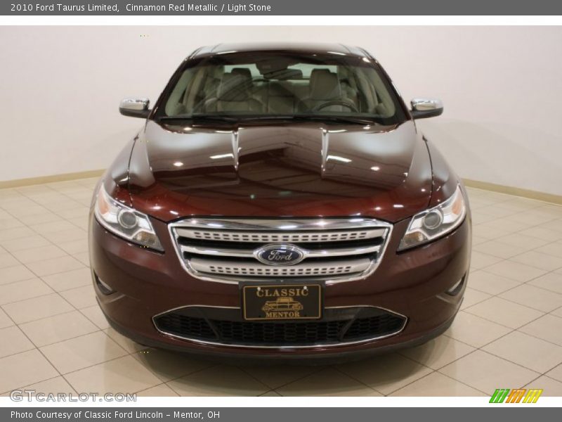 Cinnamon Red Metallic / Light Stone 2010 Ford Taurus Limited
