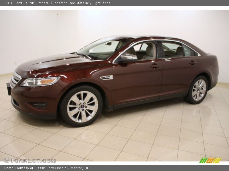 Cinnamon Red Metallic / Light Stone 2010 Ford Taurus Limited