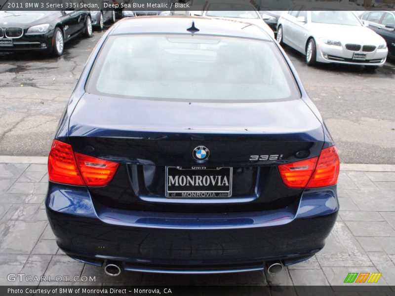 Deep Sea Blue Metallic / Black 2011 BMW 3 Series 335i Sedan