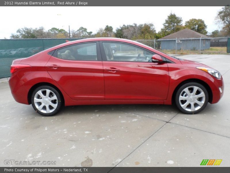  2012 Elantra Limited Red Allure