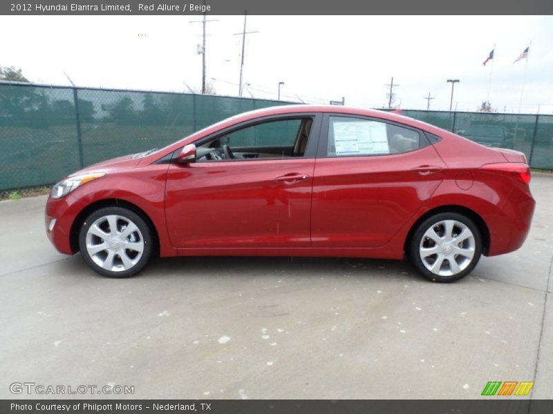  2012 Elantra Limited Red Allure