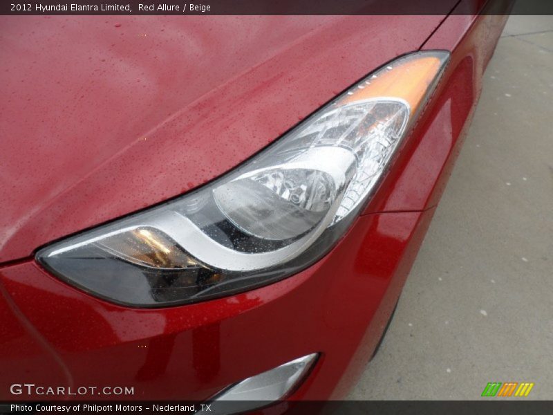 Red Allure / Beige 2012 Hyundai Elantra Limited