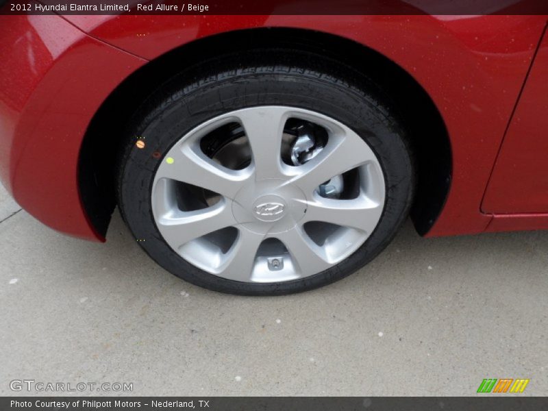 Red Allure / Beige 2012 Hyundai Elantra Limited