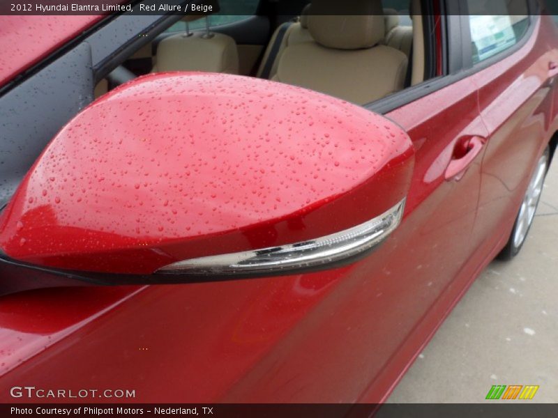 Red Allure / Beige 2012 Hyundai Elantra Limited