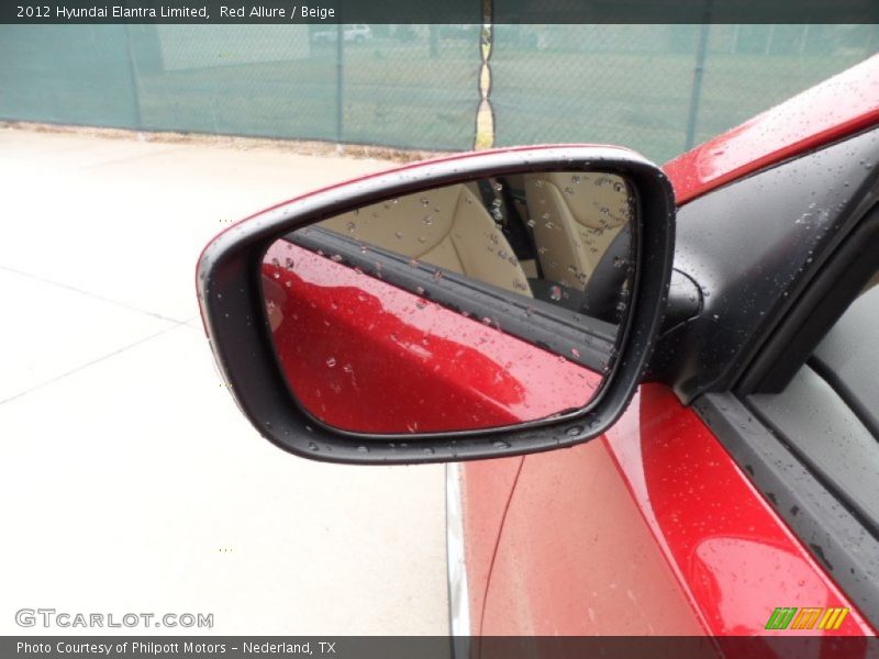 Red Allure / Beige 2012 Hyundai Elantra Limited