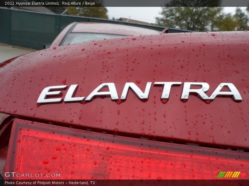 Red Allure / Beige 2012 Hyundai Elantra Limited