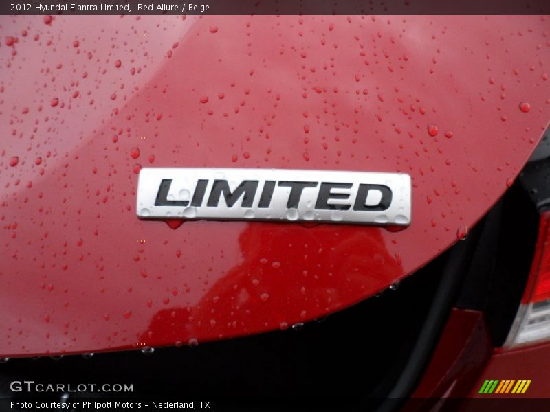 Red Allure / Beige 2012 Hyundai Elantra Limited