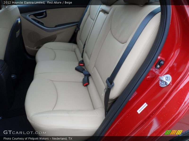 Red Allure / Beige 2012 Hyundai Elantra Limited