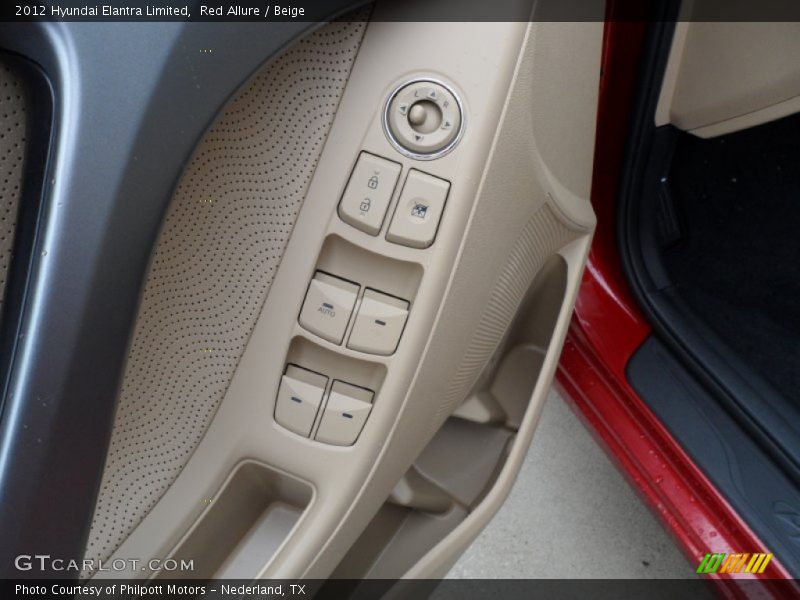 Red Allure / Beige 2012 Hyundai Elantra Limited