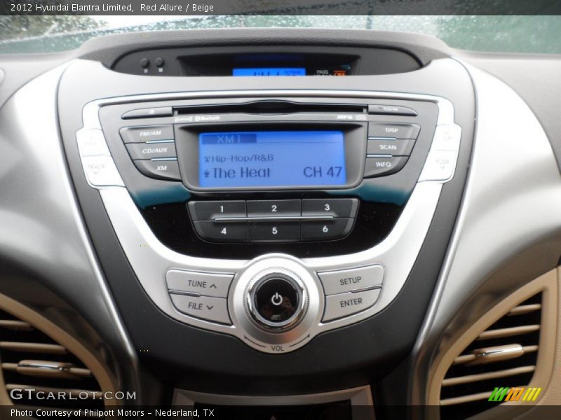 Red Allure / Beige 2012 Hyundai Elantra Limited