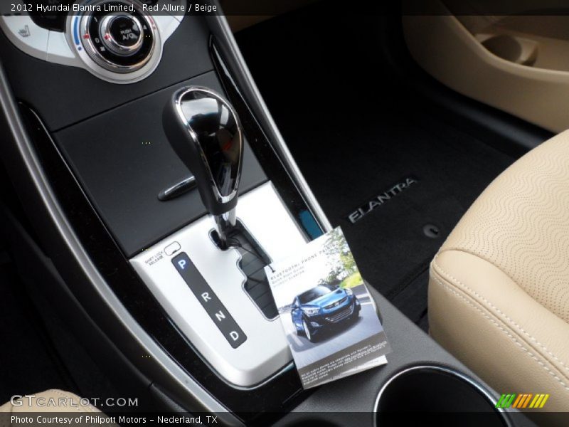 Red Allure / Beige 2012 Hyundai Elantra Limited