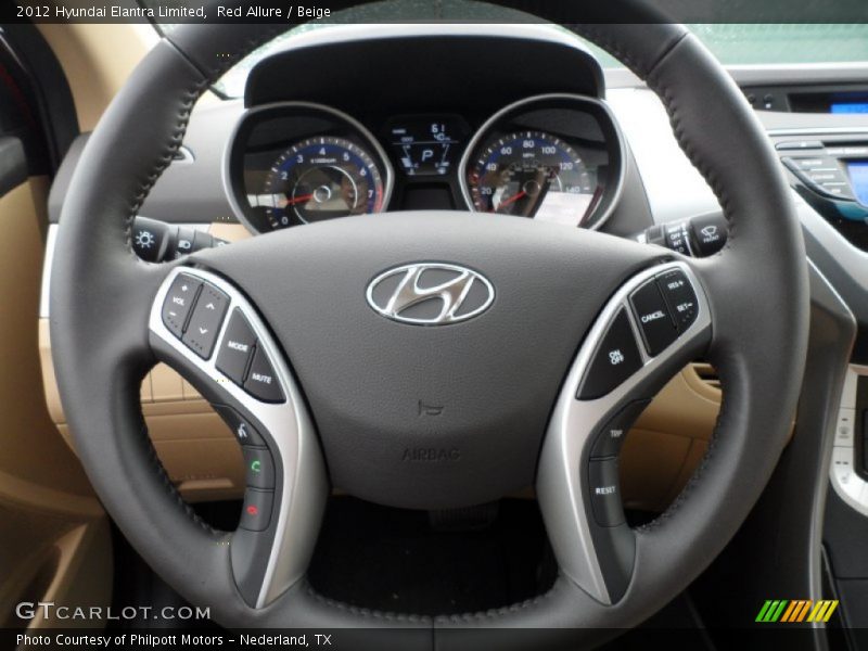  2012 Elantra Limited Steering Wheel