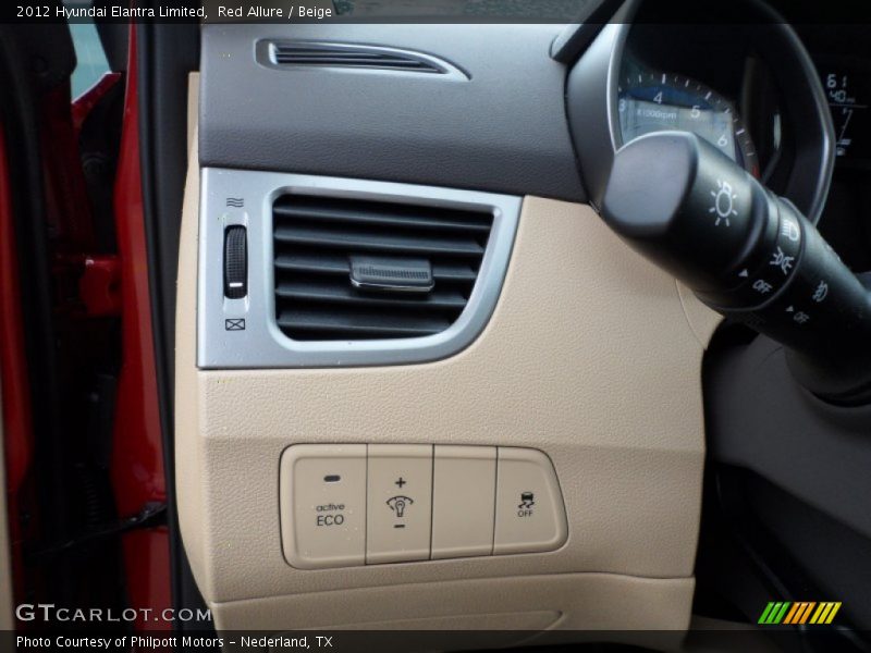 Red Allure / Beige 2012 Hyundai Elantra Limited
