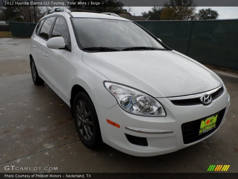 Polar White / Beige 2012 Hyundai Elantra GLS Touring