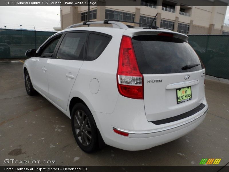 Polar White / Beige 2012 Hyundai Elantra GLS Touring
