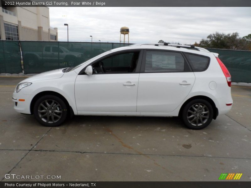 Polar White / Beige 2012 Hyundai Elantra GLS Touring