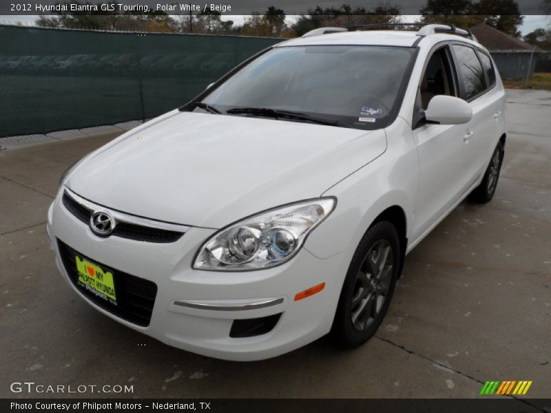Polar White / Beige 2012 Hyundai Elantra GLS Touring