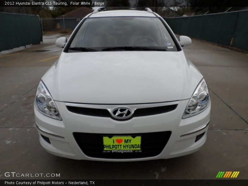 Polar White / Beige 2012 Hyundai Elantra GLS Touring