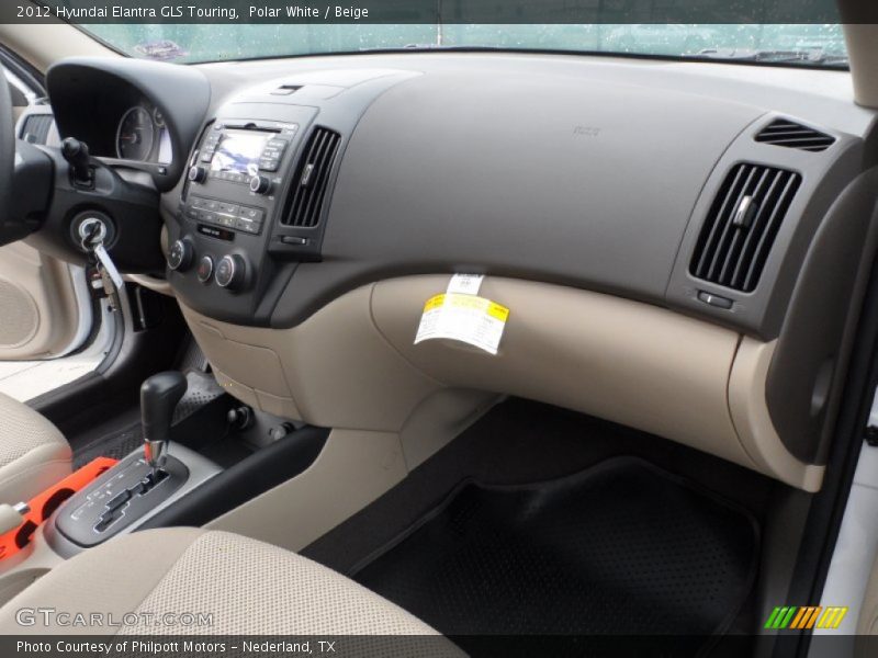 Polar White / Beige 2012 Hyundai Elantra GLS Touring