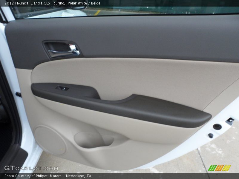 Polar White / Beige 2012 Hyundai Elantra GLS Touring