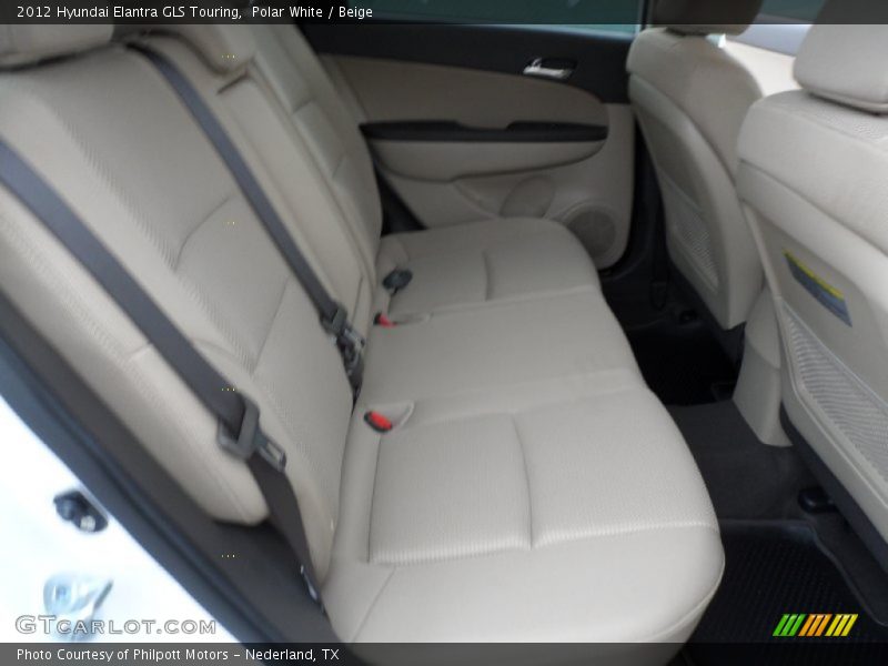 Polar White / Beige 2012 Hyundai Elantra GLS Touring