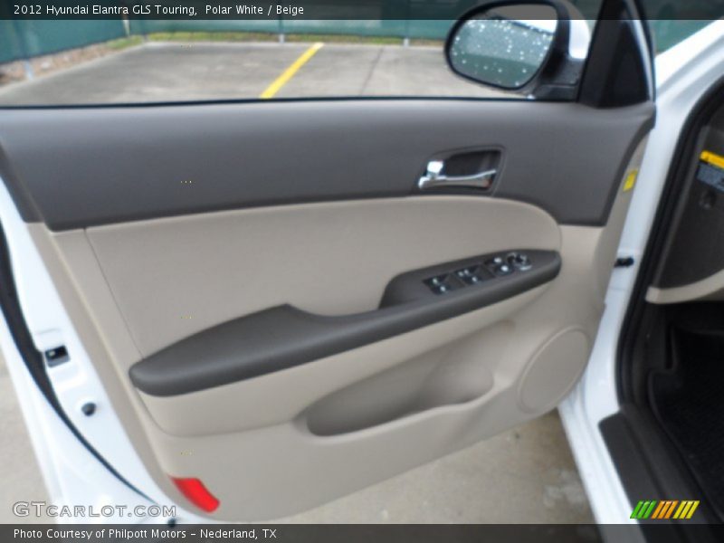 Polar White / Beige 2012 Hyundai Elantra GLS Touring